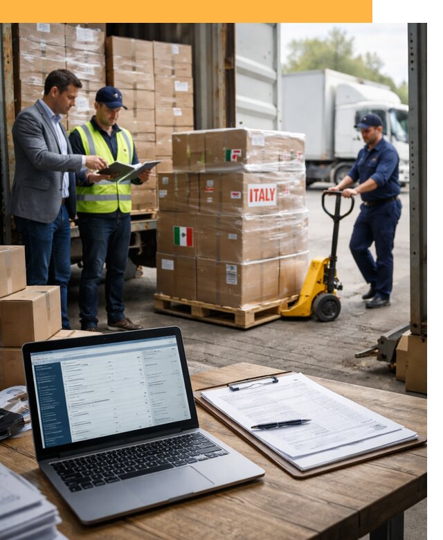 Доставка грузов из Италии: морские и авиаперевозки от 18335