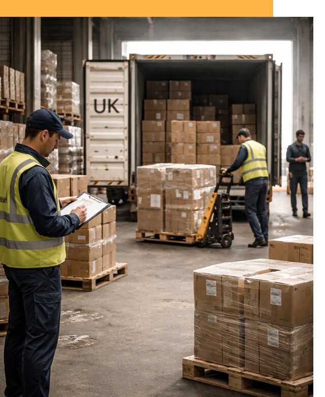 Доставка грузов из Великобритании с таможенным оформлением от 12733