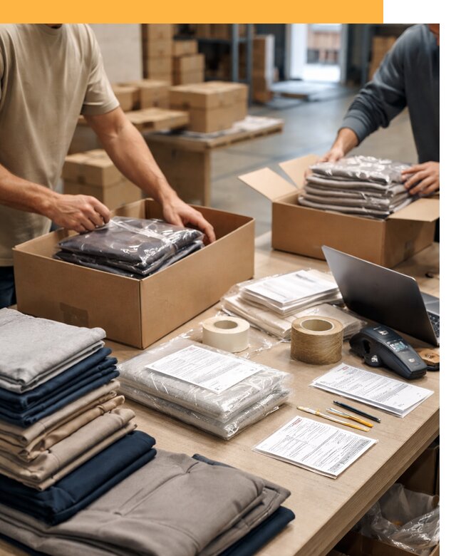 Перевозка одежды по миру от 7640 руб. с таможенным оформлением