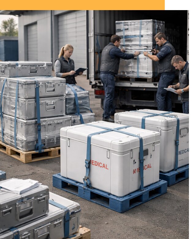 Перевозка медицинского оборудования по всему миру от 15279 руб